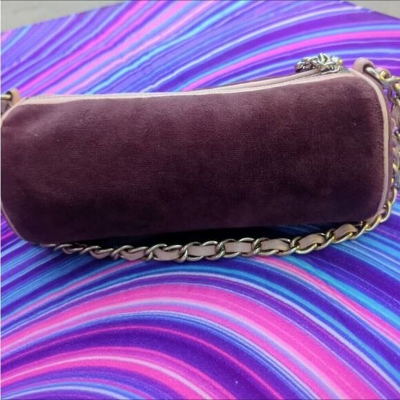 Juicy Couture Y2K Scottie Dog Dark Brown Terry Cloth Barrell Shoulder Bag!! - Picture 5 of 11